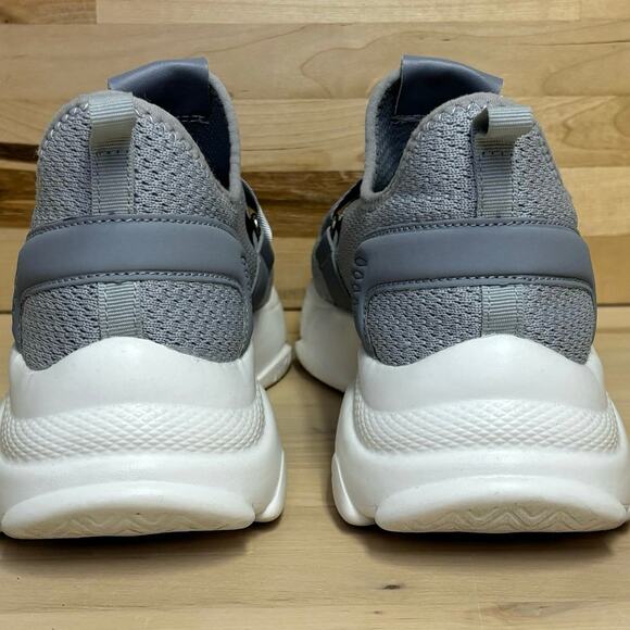 Shoedazzle Sakura Silver Crossstrap Sneakers W7 EU38 - Picture 6 of 8